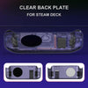 For Steam Deck DEVASO Transparent Thermal Back Case With Bracket Gaming Console Protective Case(Pink)