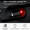 Car Solar Anti-Theft Alarm LED Warning Light With Aromatherapy(Blue Light)