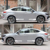2 PCS/Set D-487 Stripe Pattern Car Modified Decorative Sticker(White)