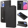 For Samsung Galaxy A33 Wristband Magnetic Leather Phone Case(Black)