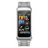 K20 1.14 inch Steel Band Earphone Detachable Life Waterproof Smart Watch Support Bluetooth Call(Silver)