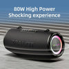 Zealot S87M 80W Portable Outdoor RGB Bluetooth Speaker with Microphone(Black)