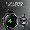 F6 1.28 inch IPS Screen 2 in 1 Bluetooth Earphone Smart Watch, Support Heart Rate & Blood Oxygen Monitoring / Bluetooth Music, Style:Silicone Strap(Black)