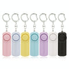 130dB Personal Safety Alarm Keychain with LED Light - Purple