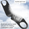 Strong Blackout Soft Relieve Fatigue Eye Protection Skin-Friendly Breathable Elasticity Washable Eye Mask, Size: M(Black)