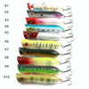 HENGJIA PO032 8cm/12g Simulation Hard Baits Fishing Lures with Hooks Tackle Baits Fit Saltwater and Freshwater (4#)