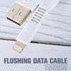 WK WDC-066i 2.1A 8 Pin Flushing Charging Data Cable, Length: 2m(White)