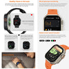 iW9 Ultra 2.04 inch Screen Smart Call Watch, BT Call / Heart Rate / Blood Pressure / Blood Oxygen(Grey Gold)