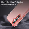 For Samsung Galaxy A35 5G Frosted Translucent TPU Hybrid PC Full Coverage Phone Case(Red)