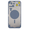 iPhone 14 Plus Glass Back Cover with Holder - White