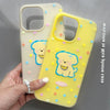For iPhone 15 Skin Feeling Jelly TPU Hybrid PC Phone Case(Love Puppy Pink)