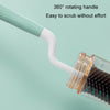 Silicone Rotating Multifunction Cleaning Cup Brush Set Bottle Nipple Straw Cleaner Brush(Straight Handle Green)