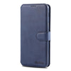 For Galaxy A6 2018 AZNS Calf Texture Magnetic Horizontal Flip PU Leather Case with Holder & Card Slots & Photo Frame(Blue)