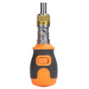 2050E 8 In 1 Portable Multifunctional S2 Batch Head Two-way Ratchet Screwdriver Set(Orange)