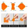 Silicone & Metal Scraper Set (Black) - Glass, Tile & Grout Remover