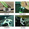 5 PCS Multifunctional Outdoor Camping Fishbone Nail Spring Hook Wind Rope Buckle(Stainless Steel)