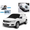Automobile Silver Coated Cloth Sunshade Snow Shield, Style: Front Rubber Band