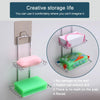 Creative Double Layer Stainless Steel Soap Stand Non-trace Magic Sticker Style Soap Dish Bathroom Shelf