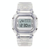Outdoor Sports Simple Transparent Case Waterproof Luminous Electronic Watch(Transparent Square White)