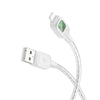 hoco U124 2.4A USB to 8 Pin Smart Power-off Data Cable, Length: 1.2m(Grey)