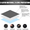 600D Oxford Cloth Car Snow Block Waterproof Windshield Coverings S 190 x 107cm