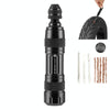CYCLINGBOX Mountain Bike Vacuum Aluminum Alloy Tire Repair Tool Bicycle Repair Integrated Storage Design Tool(Black)