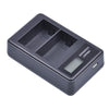 Lntelligent LCD Display USB Dual-charge Charger for For Sony NP-FM500H / NP-FM50 / NP-F550