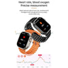 WS-E9 Ultra 2.2 inch IP67 Waterproof Silicone Band Smart Watch, Support Heart Rate / NFC(Silver)