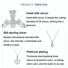 S925 Sterling Silver Plated with Platinum Anchor Pendant Necklace(BSN393)