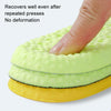 1pair High Elasticity Breathable Sweat Absorbent Shock Absorbent Cuttable Insoles, Size: 39-40(Green+Gray)