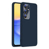 For Samsung Galaxy A15 Nano Lens Cover Liquid Silicone Phone Case(Titanium Blue)