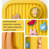 K33 Children Cute Travel Messenger Bag Stylish Lightweight Backpack(Cool Yellow)