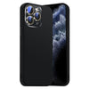 For iPhone 11 Pro Max Nano Lens Cover Liquid Silicone Phone Case(Black)