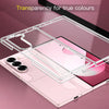 For Samsung Galaxy Z Fold6 5G Skin Feel Transparent Card Bag Phone Case(Light Purple)