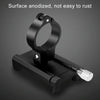 Motorcycle Handlebar Aluminum Alloy Phone Bracket(Black)