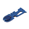 8 In 1 Stainless Steel Multi-Function Tool Card Camping Survival Card With Light(Blue)