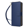 For Samsung Galaxy S23+ 5G Nine-card Slots Zipper Wallet Bag Leather Phone Case(Blue)
