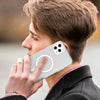 For iPhone 11 Pro Max MagSafe Frosted Translucent TPU + PC Full Coverage Phone Case(White)
