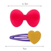 10pcs Colorful Love Children Hair Clip Hair Accessories(Pink Heart)