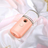 Facial Hydration Instrument Air Humidifier USB Beauty Cold Spray Instrument Auto Alcohol Disinfection Sprayer(Pink)
