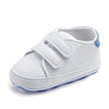 D0735 PU Leather Soft Soled Slip-On Baby Walking Shoes, Size: 13cm(Bluetail)