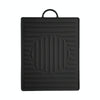 For Blackstone Oven Silicone Side Shelf Mat Grill Pad with Handle(Black)