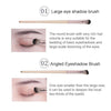 4 PCS / Set Makeup Brush Eye Shadow Brush Eye Makeup Set Soft Hair Detail Brush Smudge Brush With Brush Bag, Color:Silver