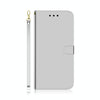 For Asus Zenfone 9 Imitated Mirror Surface Flip Leather Phone Case(Silver)