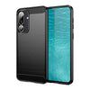 For Samsung Galaxy F56 5G Carbon Fiber Brushed Texture TPU Phone Case(Black)