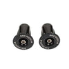 1pair MEROCA Mountain Bike Expansion Lock Bar Plug Road Bike Bicycle Bar Plug End Cover, Color: Black