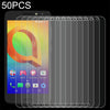 50 PCS 0.26mm 9H 2.5D Tempered Glass Film For Alcatel A3