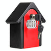 Wall Mounted Key Safe Box - 4 Digit Combination Lock (Red)