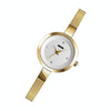 SKMEI 1390 Ladies Business Casual Watch Steel Band Lightweight Quartz Watch(Golden)