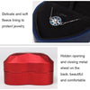 017015-20 Heart-shaped LED Light Ring Necklace Storage Box without Jewelry, Spec: Ring(Blue)